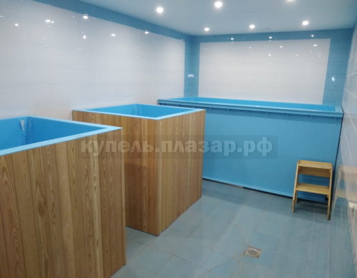 Прямоугольные квадратные пластиковые купели для бани и сауны